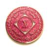 10 Year NA Bling Medallion - Pink, Sparkle, Glitter, Chip, Coin, Token view 1