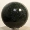 56mm Rich Green Moss Agate Sphere Natural Crystal Ball Polished Mineral Decor Stone - India + Stand view 2