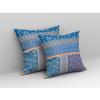 Amrita Sen Flower Castle Patchwork Broadcloth Indoor Outdoor Pillow, Zippered, BlueYellow view 2