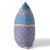 Amrita Sen Flower Castle Patchwork Broadcloth Indoor Outdoor Pillow, Zippered, BlueYellow view 3