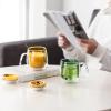1500 C Tabletop Colorful Borosilicate Double Wall Glass Coffee Mugs Set of 4,11.6 oz. Insulated Coffee Cups Latte Mugs with Handle for Americano and Ice Tea view 2
