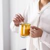 1500 C Tabletop Colorful Borosilicate Double Wall Glass Coffee Mugs Set of 4,11.6 oz. Insulated Coffee Cups Latte Mugs with Handle for Americano and Ice Tea view 3