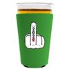 2021 Middle Finger Pint Glass Coolie (Bright Green, 1) view 1