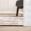 nuLOOM Layna Machine Washable Distressed Vintage Runner Rug, 2' 6" x 8', Light Grey, Rectangular, 0.15" Thick view 2