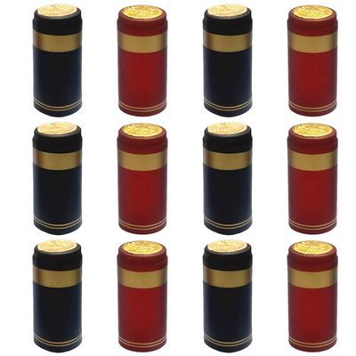 NUOBESTY 200pcs Heat Shrink Capsules Wine Bottle Shrink Caps Wine Shrink Wrap Wine Bottle Capsules for Wine Bottles
