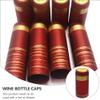 NUOBESTY 200pcs Heat Shrink Capsules Wine Bottle Shrink Caps Wine Shrink Wrap Wine Bottle Capsules for Wine Bottles view 3