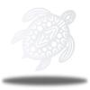 Riverside Designs Sea Turtle Coastal Beach Metal Art Wall Decor | Heavy-duty and Waterproof | Made in USA (36", White) view 1