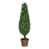 A&B Home 35" Artificial Spiral Boxwood Topiary Tree Potted Indoor or Outdoor House Decoration view 1