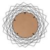 Accent Plus Geometric Black Wall Mirror 24" x 24" view 3