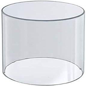 Clear Round Acrylic Cylinder  Easy Set up Round Display Dustproof Protection Case for Collectibles, Figure and Items (8 inches)