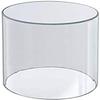 Clear Round Acrylic Cylinder  Easy Set up Round Display Dustproof Protection Case for Collectibles, Figure and Items (8 inches) view 1
