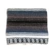 Baja Authentic Mexican Falsa Blanket 100% Acrylic Perfect for Yoga, Beach, Camping, Picnic, Car Seat Cover, Home Throw Decor (Dust Blue) view 1