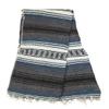 Baja Authentic Mexican Falsa Blanket 100% Acrylic Perfect for Yoga, Beach, Camping, Picnic, Car Seat Cover, Home Throw Decor (Dust Blue) view 2