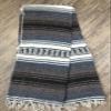 Baja Authentic Mexican Falsa Blanket 100% Acrylic Perfect for Yoga, Beach, Camping, Picnic, Car Seat Cover, Home Throw Decor (Dust Blue) view 4
