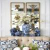 A&B Home 13" Porcelain Blue and White Tall Vase Hand Painted Glazed Ceramic Jar Home Decoration Asian Decor Centerpiece Urn view 2
