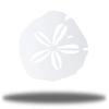 Riverside Designs Coastal Sand Dollar Ocean Beach Metal Art Steel Wall Decor (36", White) view 1
