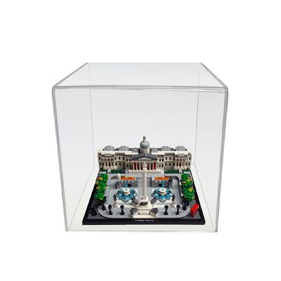 12L X 12W X 12" H Clear Acrylic Display Cube  Easy Assemble Box Cube Display Dustproof Protection Case for Collectibles, Figure and Items
