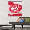Trends International NBA Atlanta Hawks - Logo 20 Wall Poster, 34L x 22.4W, Premium Poster & Clip Bundle view 2