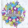 Artisan Welcome Flip Flop Beach, Coastal Wreath with Starfish & Sea Shells! Made by Paradise Wreath Boutique! view 1