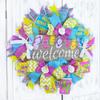 Artisan Welcome Flip Flop Beach, Coastal Wreath with Starfish & Sea Shells! Made by Paradise Wreath Boutique! view 3