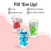 Hammont Clamp Jar Shaped Acrylic Candy Boxes - 6 Pack - 1.75"x3.5" - Perfect for Weddings, Birthdays, Party Favors and Gifts | Designer Cute Clear Lucite Plastic Treat Containers view 4