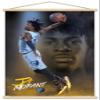 Trends International NBA Memphis Grizzlies - Ja Morant 20 Wall Poster with Magnetic Frame, 34L x 22.4W, Premium Print and Beechwood Hanger Bundle view 1