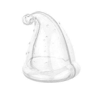 Hammont Elf Hat Shaped Acrylic Candy Boxes - 12 Pack - 2.16"x2.95" - Perfect for Weddings, Birthdays, Party Favors and Gifts | Designer Cute Clear Lucite Plastic Treat Containers