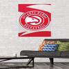 Trends International NBA Atlanta Hawks - Logo 20 Wall Poster, 34L x 22.4W, Premium Poster & Mount Bundle view 2