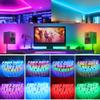XUNATA 12V RGB LED Strip Lights,16.4ft/5m Addressable Dream Color LED Lighting with Chasing Effect,60 LED/M Non-Waterproof Neonpixel LED Flexible Tape Light (Black FPCB) view 3