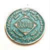 28 Year NA Bling Medallion - Blue, Aqua, Turquoise, Sparkle, Glitter, Chip, Coin, Token view 1