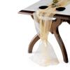 MDS Pack of 5 Wedding 27 x 170 inches Long Sheer Organza Table Runner for Wedding Banquets Decorations Birthday Parties, Engagements, Rustic Boho for 14 Ft Table Runners - Champagne Gold view 2