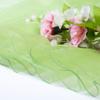 MDS Pack of 5 Wedding 27 x 170 inches Long Sheer Organza Table Runner for Wedding Banquets Decorations Birthday Parties, Engagements, Rustic Boho for 14 Ft Table Runners -Apple Green view 4