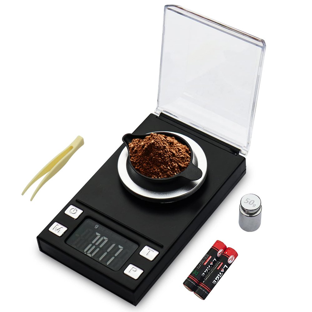 UNIWEIGH Milligram Scale 50g/0.001g,Precision MG Scale for Powder Medicine