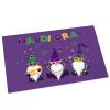 Z&L Home Purple Carnival Cute Gnomes Doormats, Indoor Absorbent Bath Rugs Decorative Entrance Door Mat Non Slip Welcome Carpet for Kitchen Bathroom Bedroom Living Room, Mardi Gras view 1