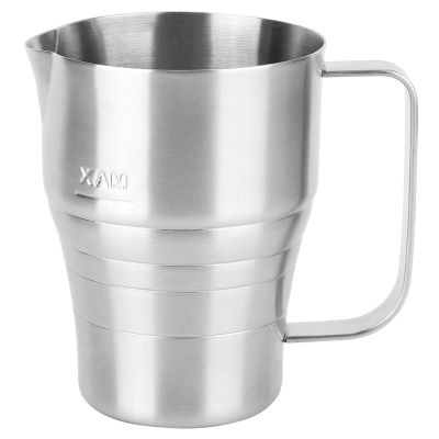 30 Oz/900ml Milk Frothing Pitcher, Stainless Steel Milk Frother Cup Espresso Steaming Pitcher Coffee Milk Pitcher for Foamed Milk, Espresso Cappuccino, Latte Art