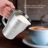 30 Oz/900ml Milk Frothing Pitcher, Stainless Steel Milk Frother Cup Espresso Steaming Pitcher Coffee Milk Pitcher for Foamed Milk, Espresso Cappuccino, Latte Art view 2