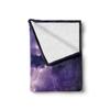 Ambesonne Nature Soft Flannel Fleece Throw Blanket, Epic Thunder and The Storm on The Sea Wave Horizon Bad Weather Atmosphere, Cozy Plush for Indoor and Outdoor Use, 50" x 60", Purple Orange view 2