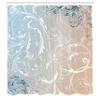 Ambesonne Floral Shower Curtain, Baroque Swirl Branches Curved Flower Leaves Shabby Form Nature Pattern, Cloth Fabric Bathroom Decor Set with Hooks, 69" W x 84" L, Champagne Dust view 2