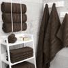 American Soft Linen Luxury 4 Piece Bath Towels, 600 GSM 100% Cotton Turkish Bath Towels for Bathroom, 27x54 in Extra Large Bathroom Shower Towels, Brown view 2