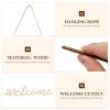 5pcs Wooden Welcome Cutout, Welcome Letters for Wood Sign, for Home Porch Restaurant Bar Decor 14.56 Inch Durable Wall Hanging Ornament view 2