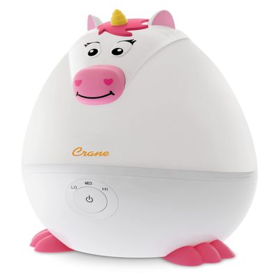 Crane Adorables Ultrasonic Mini Humidifiers for Bedroom and Baby Nursery, Half Gallon Cool Mist Air Humidifier for Large Room or Kid's Room, Humidifier Filters Optional, Unicorn