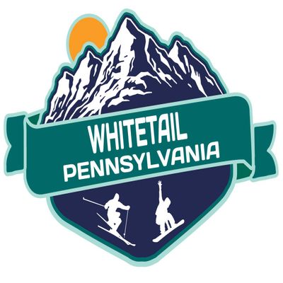 Whitetail Pennsylvania Ski Adventures Souvenir 2 Inch Vinyl Decal Sticker Mountain Design