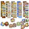 Pack 10 Thermo Heat Shrink Sleeves - Easter Egg Decorating Kit - Ukrainian Pysanky Supplies - Decorative Egg Wraps - Easter Decoration Wraps Pysanka Pysanky - for 70 Eggs view 1