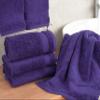 Cotton Paradise Hand Towels for Bathroom, 100% Cotton Turkish 4 Piece Hand Towel Set, Soft Absorbent Face Towels, Purple Hand Towels view 2