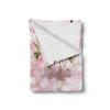 Ambesonne Flower Soft Flannel Fleece Throw Blanket, Tender Pastel Pink Tones Floral Branch on Rippling Water with Reflection, Cozy Plush for Indoor and Outdoor Use, 60" x 80", Pink Fern view 2