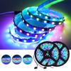 XUNATA 12V RGB LED Strip Lights, Addressable Dream Color LED Lighting with Chasing Effect, 30 LED/M Non-Waterproof Neonpixel LED Flexible Tape Light(Black FPCB) view 4
