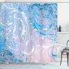Ambesonne Floral Shower Curtain, Baroque Swirl Branches Curved Flower Leaves Shabby Form Nature Pattern, Cloth Fabric Bathroom Decor Set with Hooks, 69" W x 84" L, Dark Sky view 1