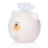 Agatige Cute Tissue Box Cover, Cartoon Bear Square Paper Tissue Holder Facial Tissue Dispenser Organizer for Kids, Living Room, Bathroom Decor, Tv Stand, Car, Office(White) view 1