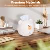Agatige Cute Tissue Box Cover, Cartoon Bear Square Paper Tissue Holder Facial Tissue Dispenser Organizer for Kids, Living Room, Bathroom Decor, Tv Stand, Car, Office(White) view 3