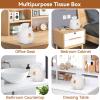 Agatige Cute Tissue Box Cover, Cartoon Bear Square Paper Tissue Holder Facial Tissue Dispenser Organizer for Kids, Living Room, Bathroom Decor, Tv Stand, Car, Office(White) view 4